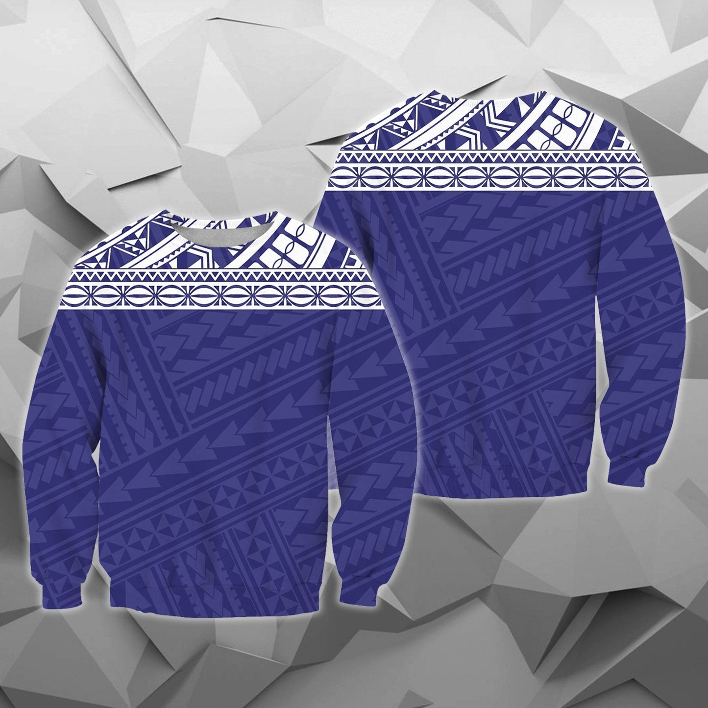 Poly All Over Hoodies - Blue Version - BN04 - Amaze Style™-Apparel