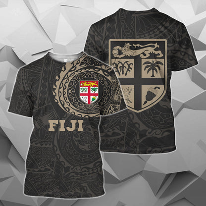 Fiji in My Heart Polynesian Tattoo Style Hoodie A - Amaze Style™-Apparel
