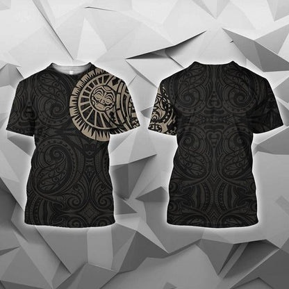 Maori Tattoo New Zealand All Over Hoodie NVD - Amaze Style™-Apparel