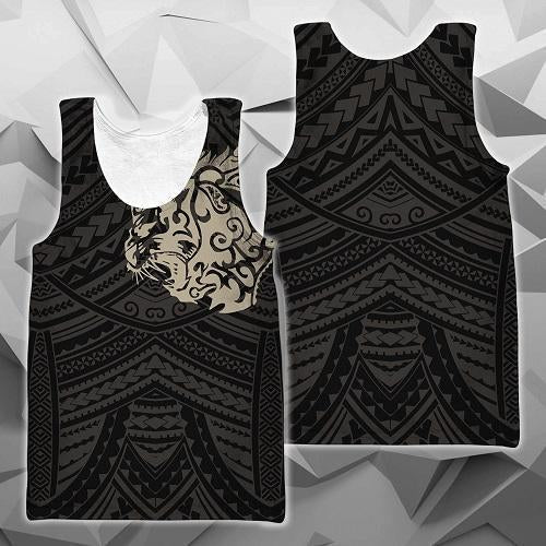 Maori Lion Tattoo New Zealand All Over Hoodie Golden K57 - Amaze Style™-Apparel