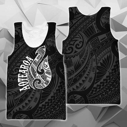 Hei Matau Maori Tattoo All Over Hoodie White PL - Amaze Style™-Apparel