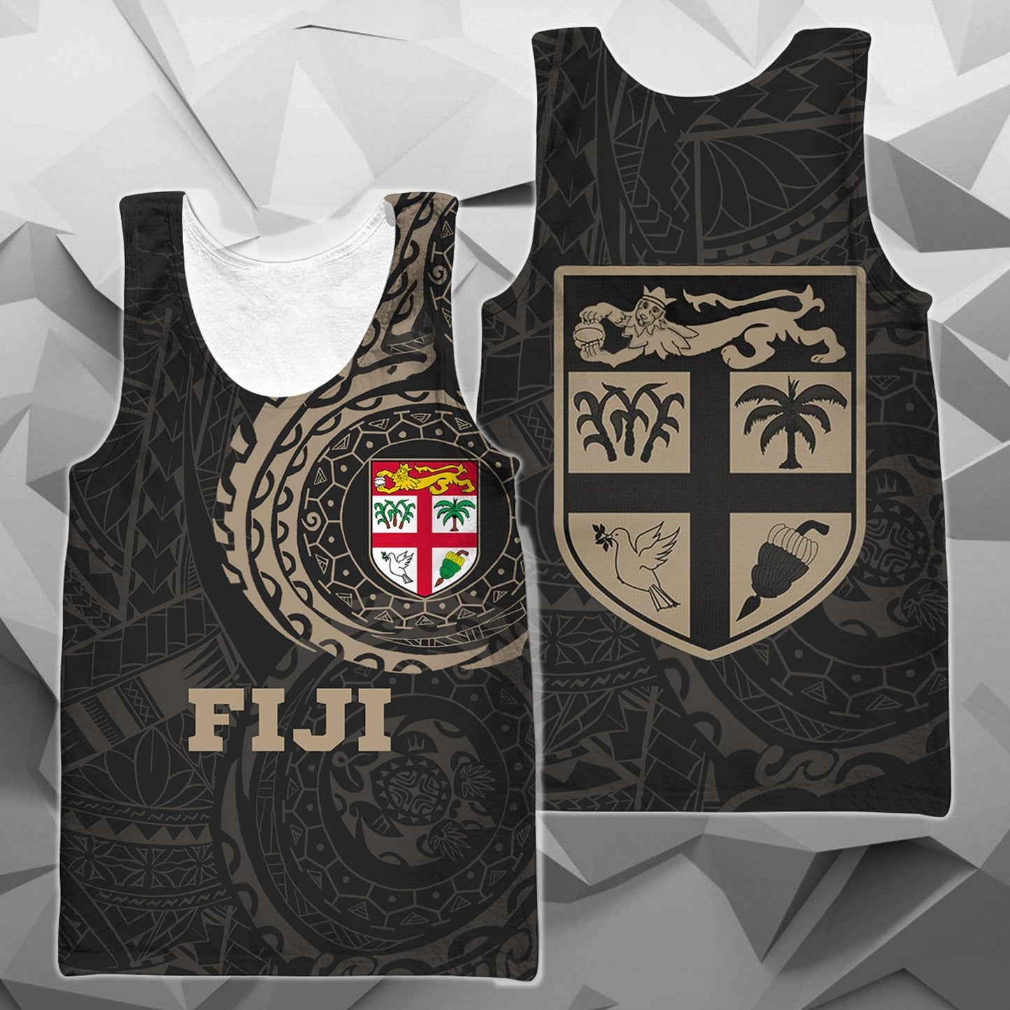 Fiji in My Heart Polynesian Tattoo Style Hoodie A - Amaze Style™-Apparel