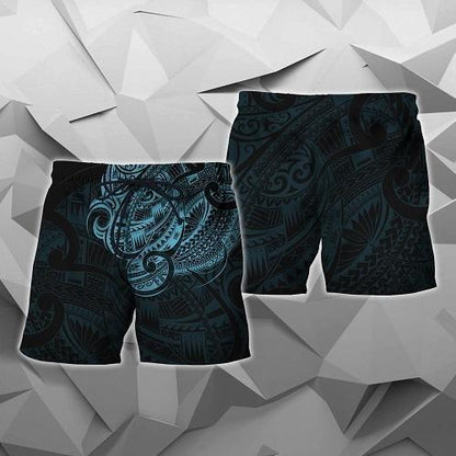 Maori Tattoo Style All Over Hoodie Blue Version HC0804 - Amaze Style™-Apparel
