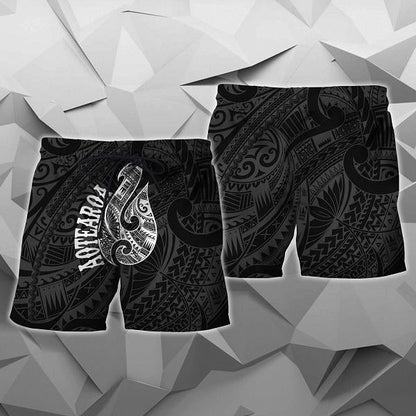 Hei Matau Maori Tattoo All Over Hoodie White PL - Amaze Style™-Apparel