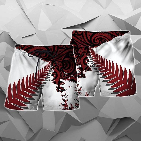 New Zealand Maori Fern Red Edition Zip Hoodie NVD - Amaze Style™-Apparel