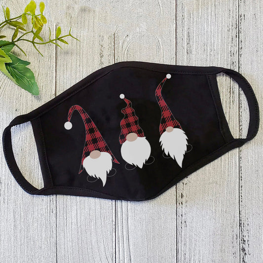 Merry Christmas Cute Gnomes Face Mask TN