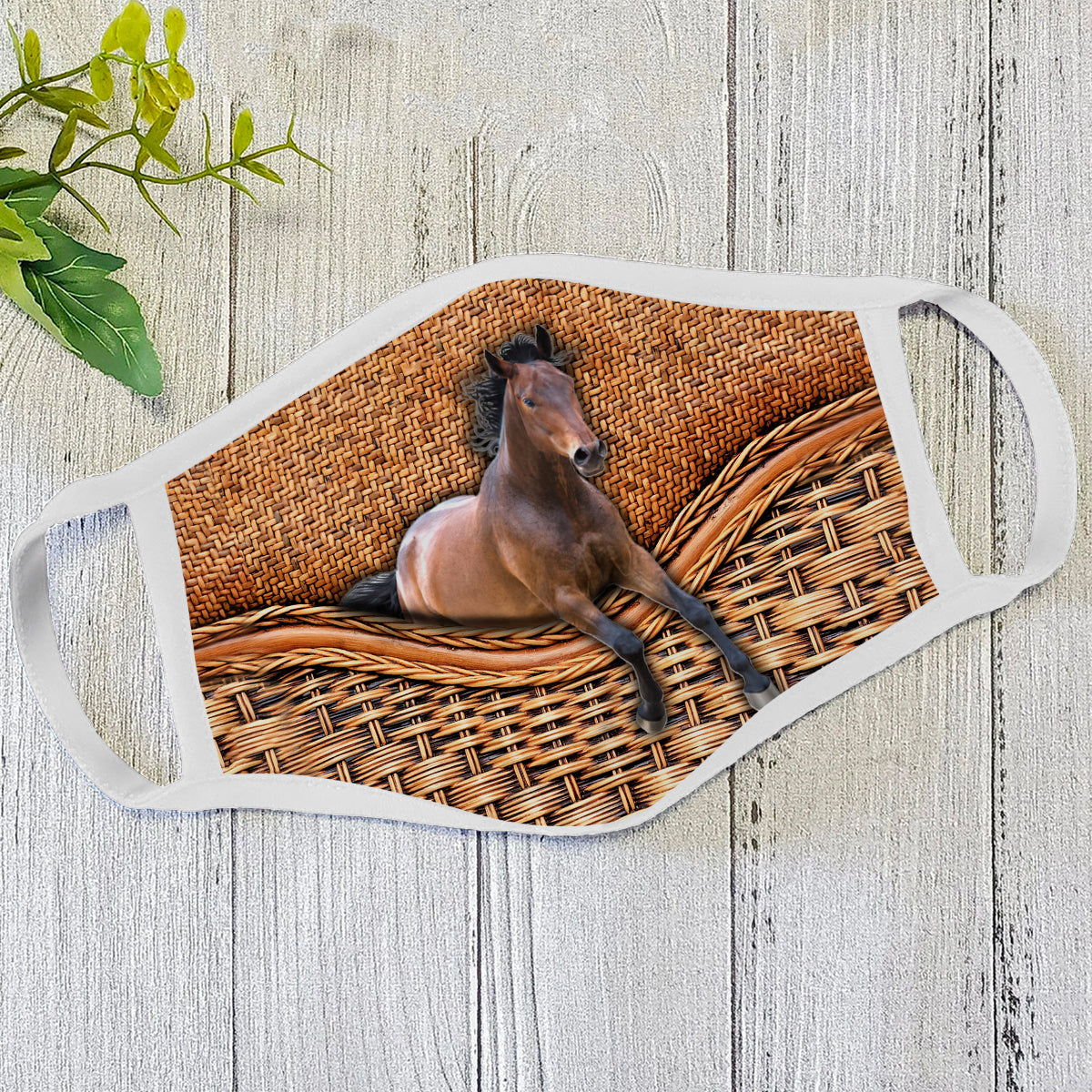 Horse Face Mask White TN