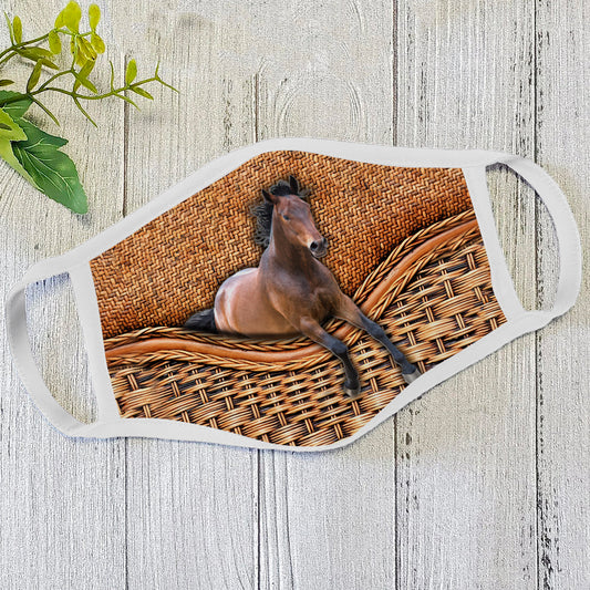 Horse Face Mask White TN