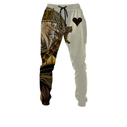 Yellow Alpha King Heart Lion  3D All Over Printed Unisex Shirts