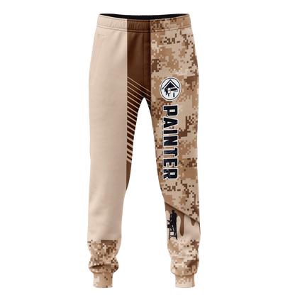 Tmarc Tee Personalized Name Painter 3D All Over Printed Unisex Shirts Brown Camo