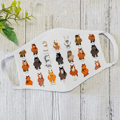 Horse Collection Funny Face Mask DL