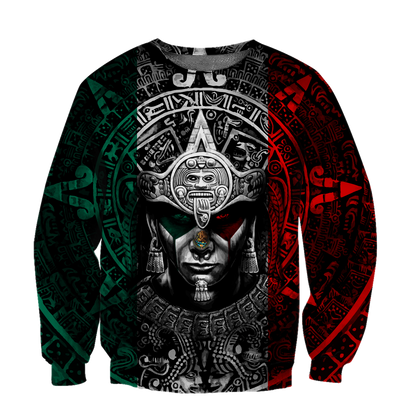 Aztec Warrior 3D All Over Printed Hoodie