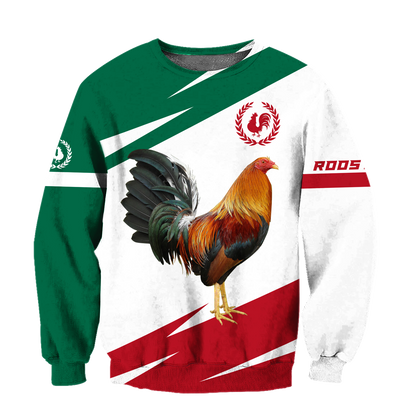 Mexican Rooster 3D Printed Unisex Shirts SN10052101