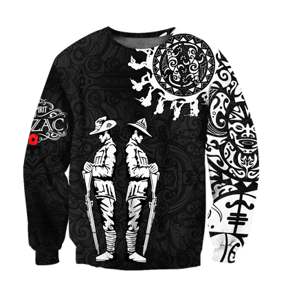 Amazing Polynesian Special Anzac Army Unisex Deluxe Hoodie ML