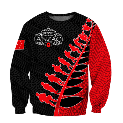 Amazing Polynesian Special Anzac Army Unisex Deluxe Hoodie ML