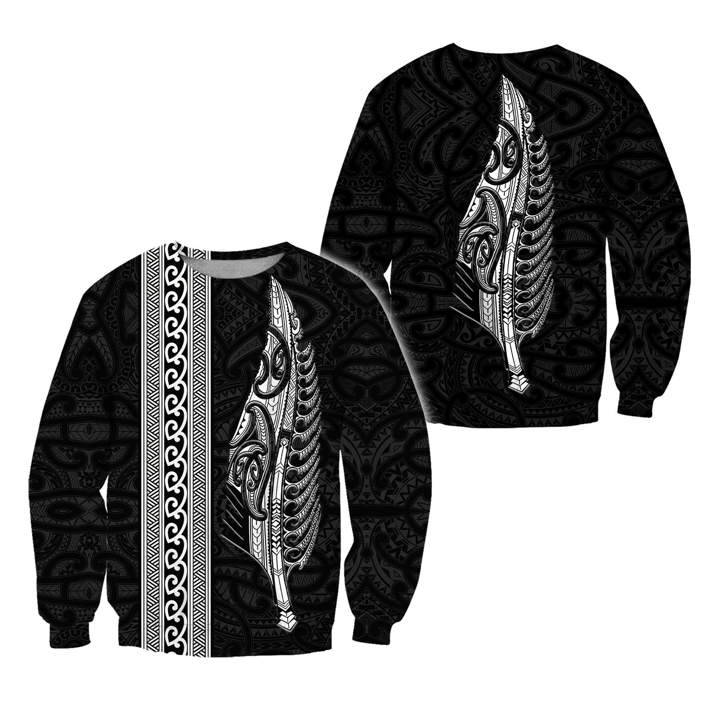 Maori Silver Fern White 3D Printed Unisex Shirts