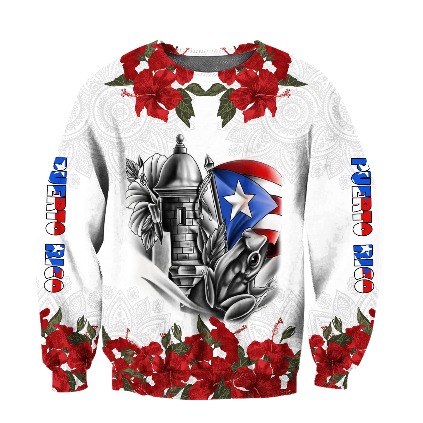 Manga Flower Puerto Rico Hoodie For Men And Women