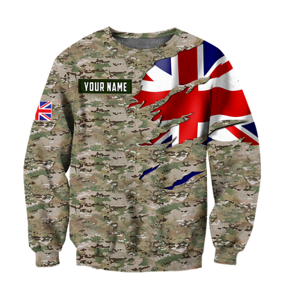 Tmarc Tee Remembrance UK in my heart Camo 3D print shirts
