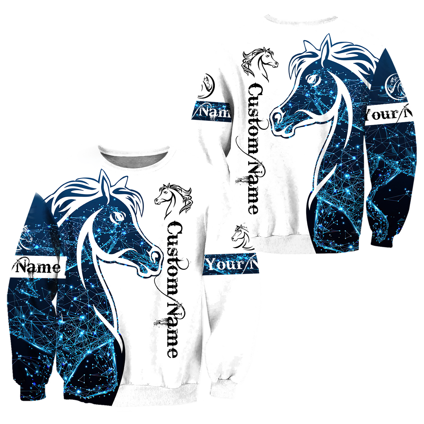 Personalized Name Horse 3D All Over Printed Unisex Shirts