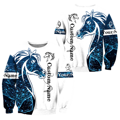 Personalized Name Horse 3D All Over Printed Unisex Shirts