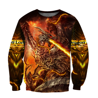 Premium Fire Dragon All Over Printed Shirts For Men And Women MEI