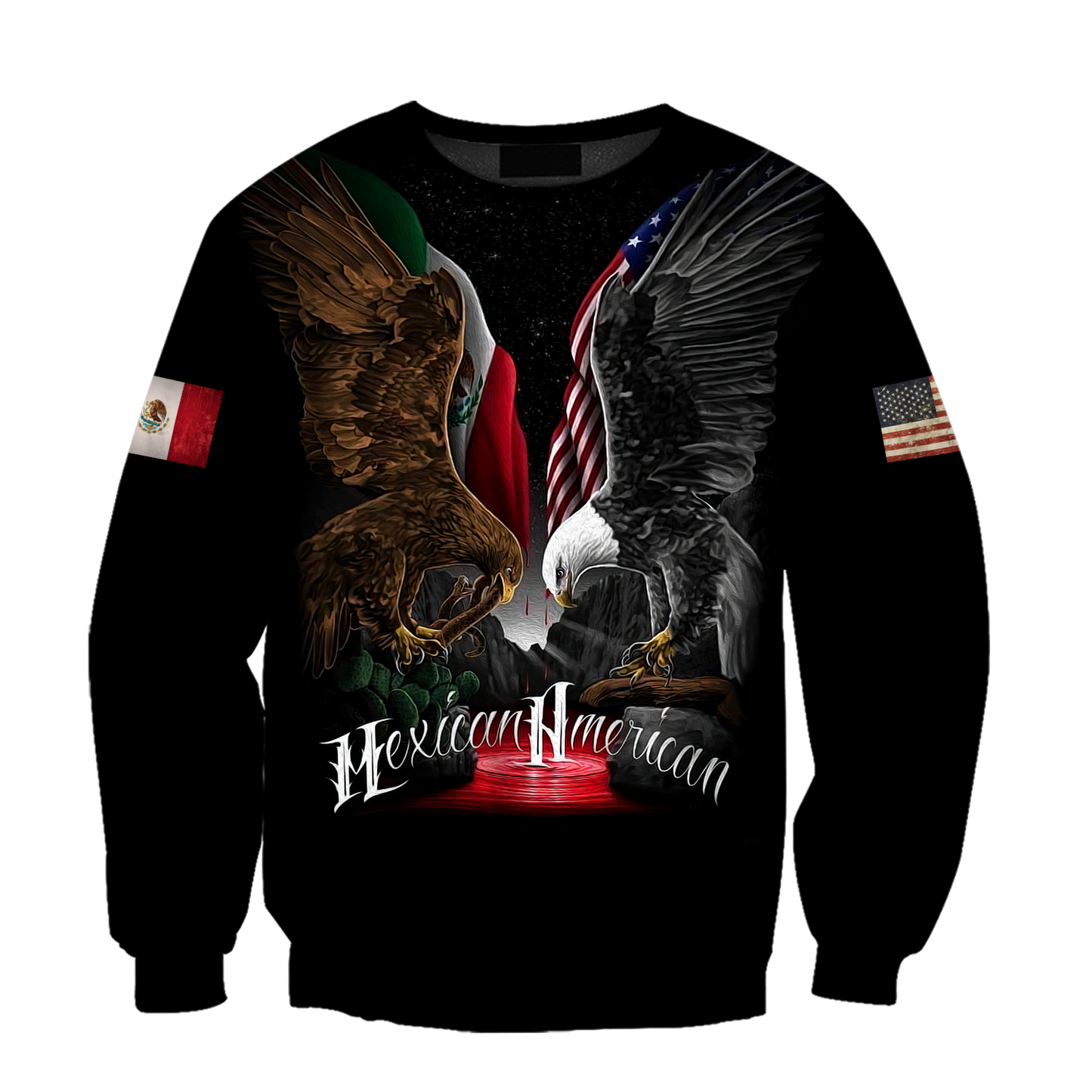 Mexican American Hoodie 3D All Over Printed Shirts For Men and Women TR1012207