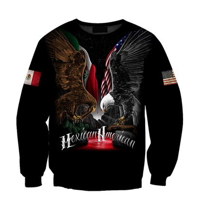 Mexican American Hoodie 3D All Over Printed Shirts For Men and Women TR1012207