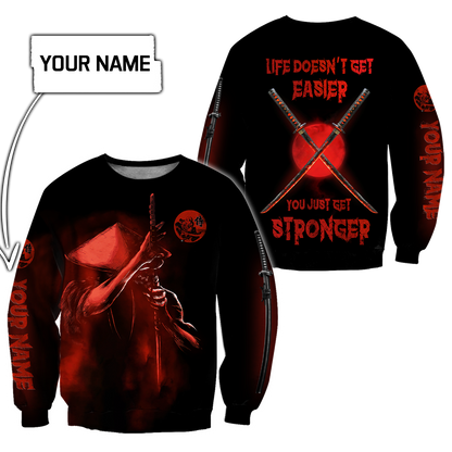 Customize Name Samurai Tattoo Japan 3D All Over Printed Unisex Shirt