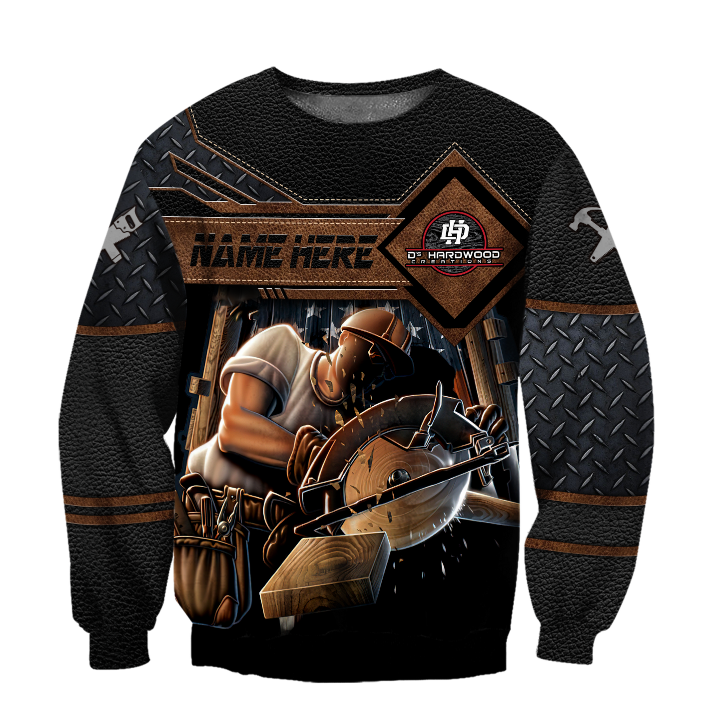 Personalized Name Carpenter 3D All Over Printed Unisex Shirts Custom