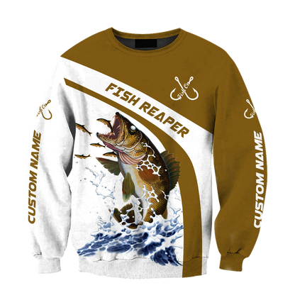 Custom name Walleye fishing design 3d print shirts