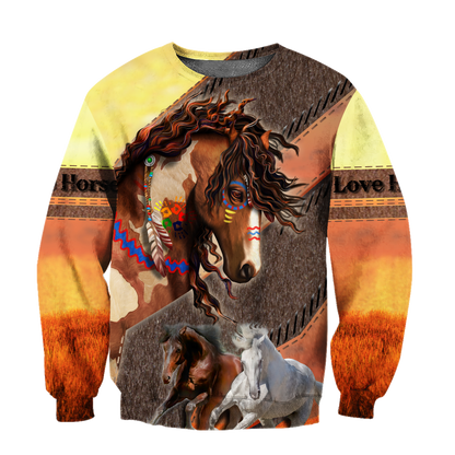 Love Horse 3D All Over Printed Hoodie For Men And Women HHT25112003CL