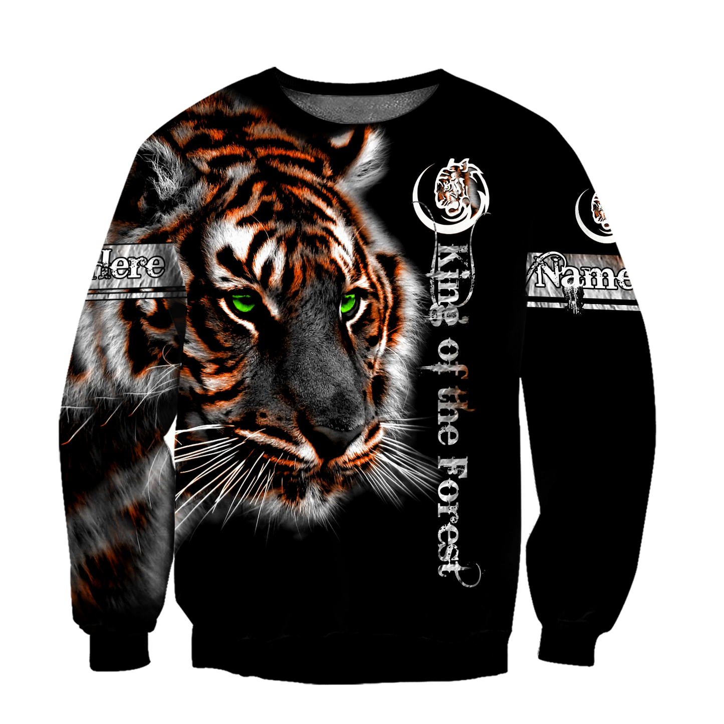 Customize Name Tiger 3D All Over Printed Unisex Shirts