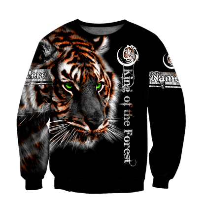 Customize Name Tiger 3D All Over Printed Unisex Shirts