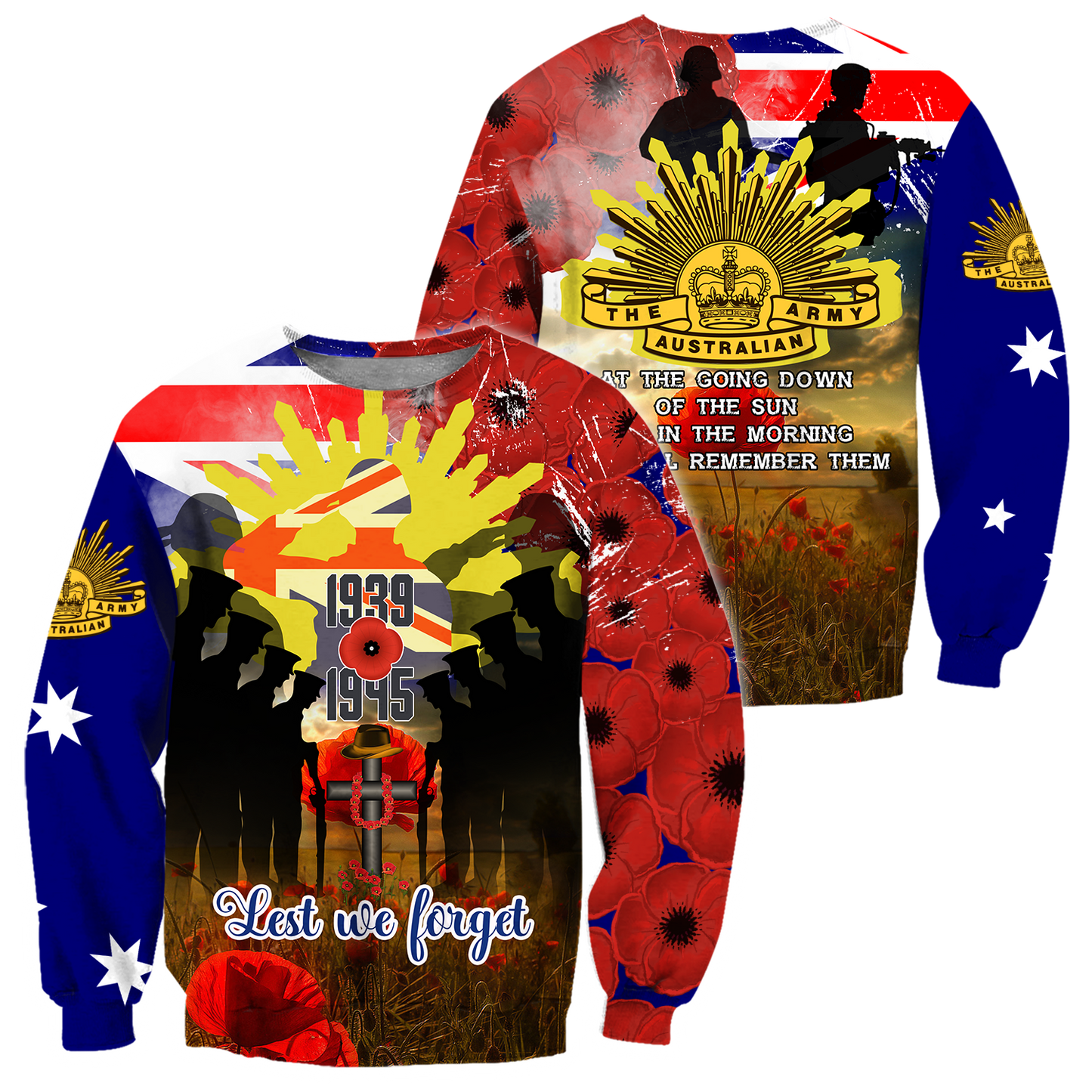 Premium Unisex Hoodie Remember Anzac Day ML