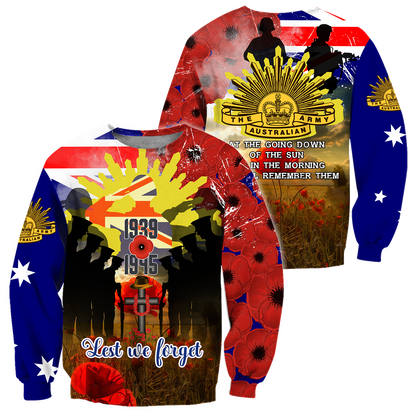 Premium Unisex Hoodie Remember Anzac Day ML