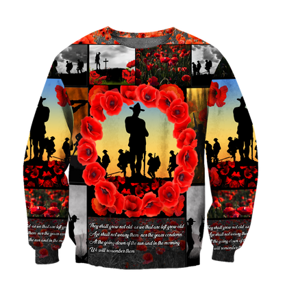 Premium Unisex Hoodie Remember Anzac Day ML