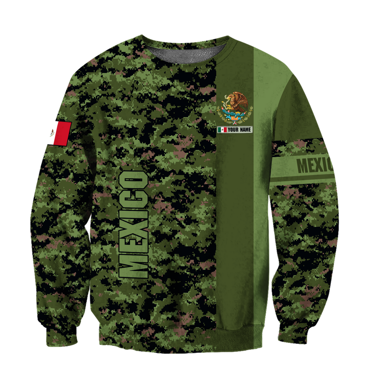 Personalized Mexico 3D All Over Printed Unisex Shirts