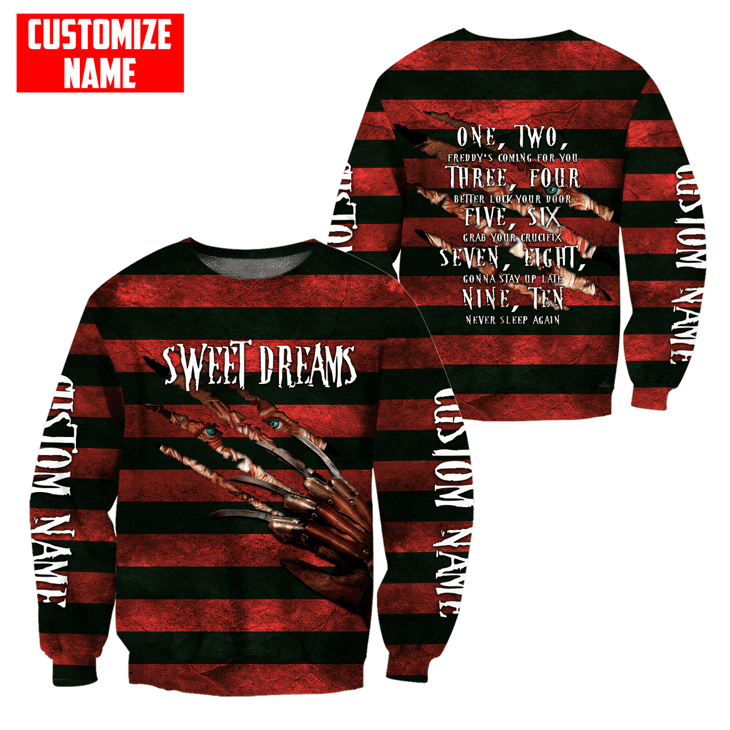 Customize Name Sweet Dream 3D All Over Printed Unisex Shirts