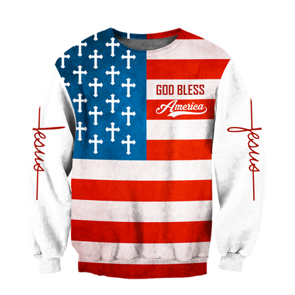 God Bless America - Christian - 3D All Over Printed Style for Men and Women