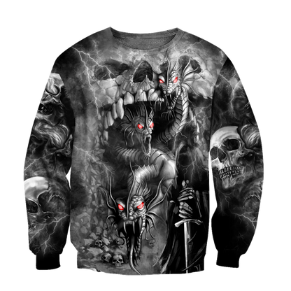 Premium All Over Printed Dragon Skull Shirts MEI
