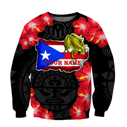 Customize Name Puerto Rico Hoodie For Men And Women