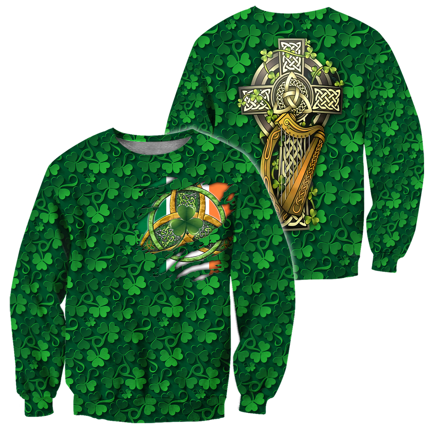 Premium Unisex All Over Printed Irish Symbols Shirts MEI