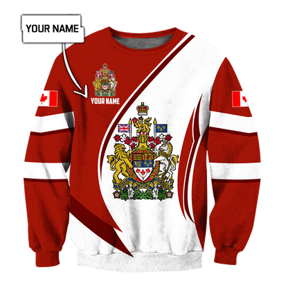 Canada Day No31 Personalized Coast Of Arm Pullover Premium Unisex Hoodie