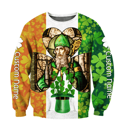 Custom name Ireland Saint Patrick's Day 3D Design print shirts