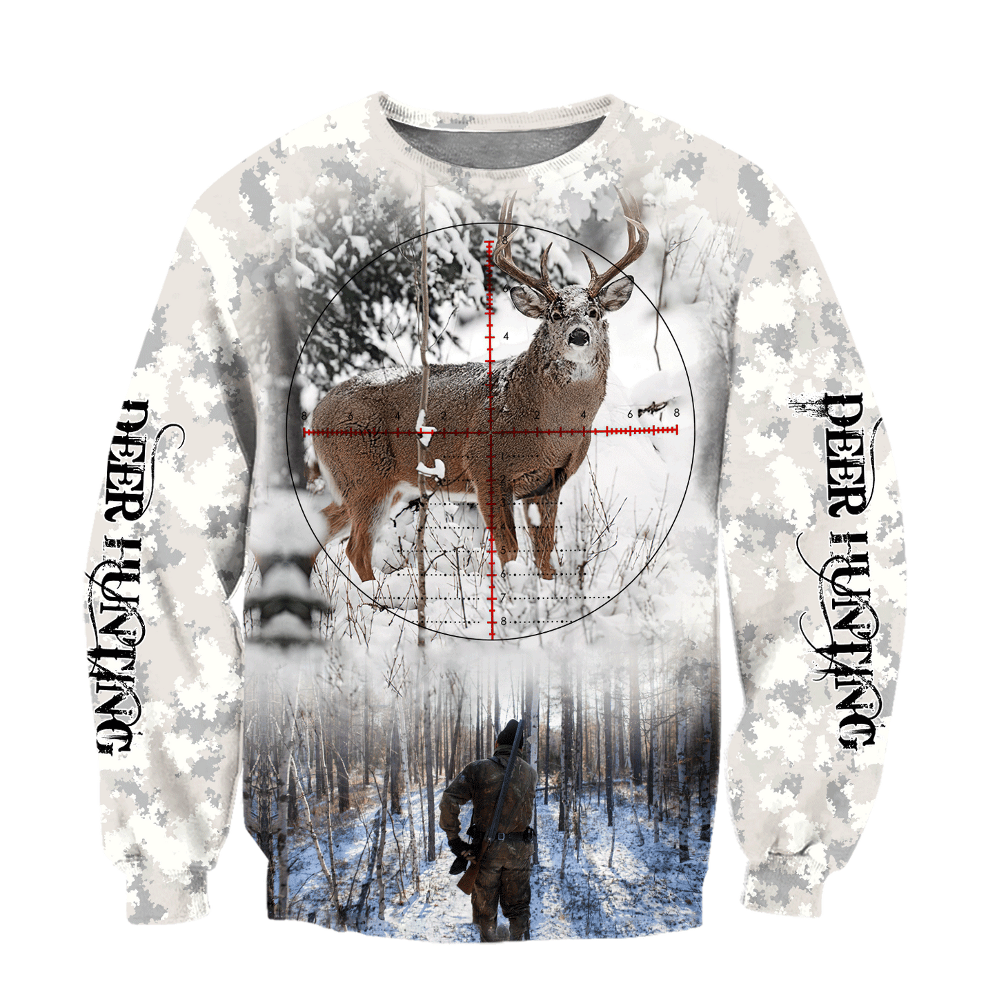 Hunting Deer Snow Camo Unisex Shirts