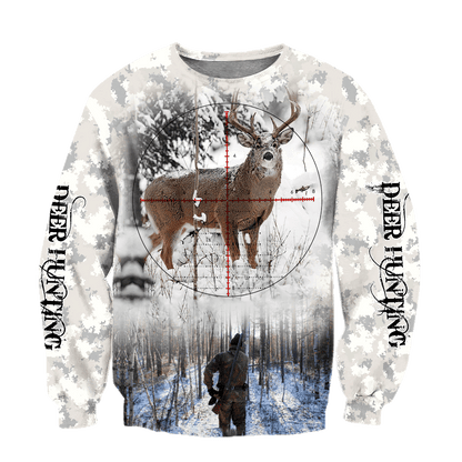 Hunting Deer Snow Camo Unisex Shirts