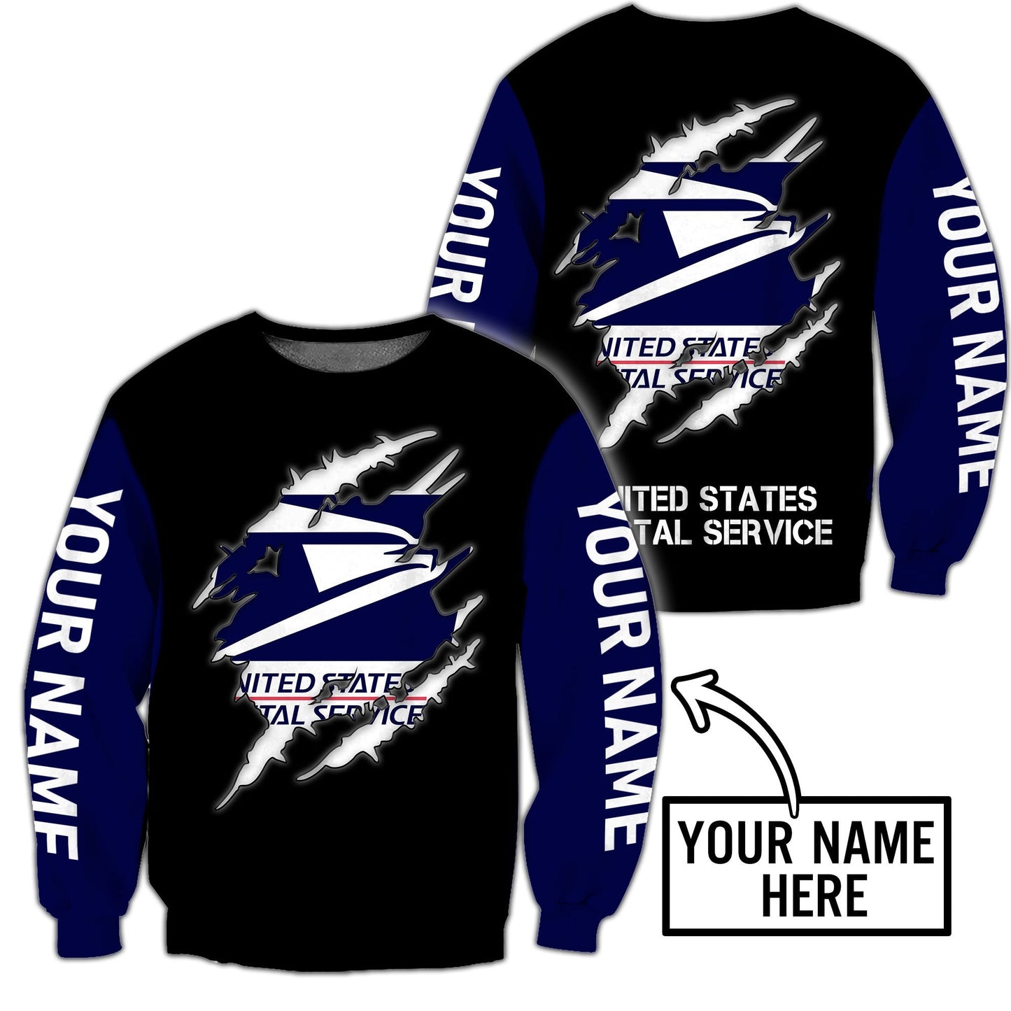 Premium USPS Unisex 3D All Over Printed Shirts MEI