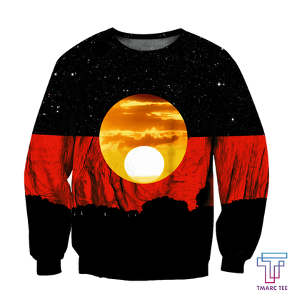 Tmarc Tee Australia Koori Kangaroo Aboriginal Flag™ All Over Print Hoodies HC