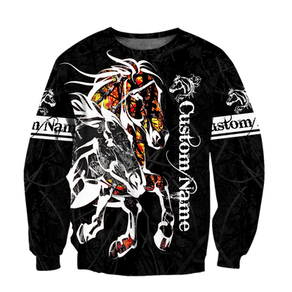 Customize Name Horse 3D All Over Printed Shirts For Men and Women