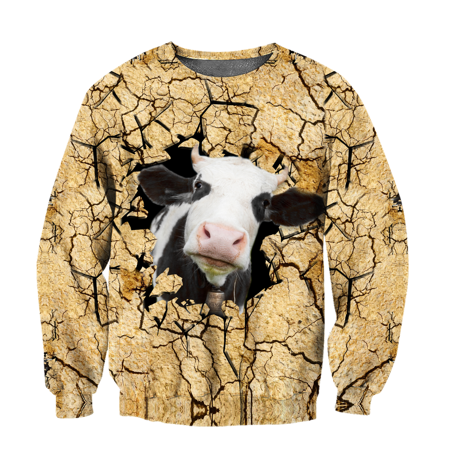 Dairy Cattle Cracks 3D Hoodie Shirt For Men And Women